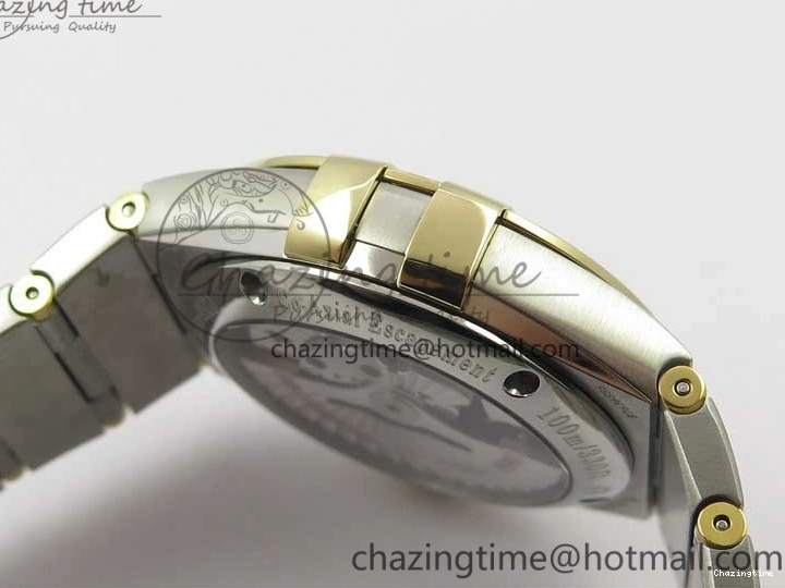 0208 Stylish Constellation 38mm SS RG VSF 1:1 Best Edition WhiteTextured Dial on SS RG Bracelet A8500 Super Clone 7921